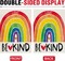 Love is Love Rainbow Decorative Garden Flag, Be Kind LGBTQ Gay Lesbian Heart Yard Outside Pride Month Home Decoration, LGBT Bisexual Pansexual Burlap Outdoor Small Decor Double Sided 12 x 18